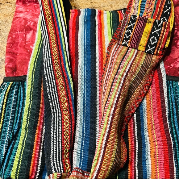 Himalayan Hemp Mushroom Print Boho Hippie Hemp and 100% Cotton Shoulder Bags - Picture 9 of 9